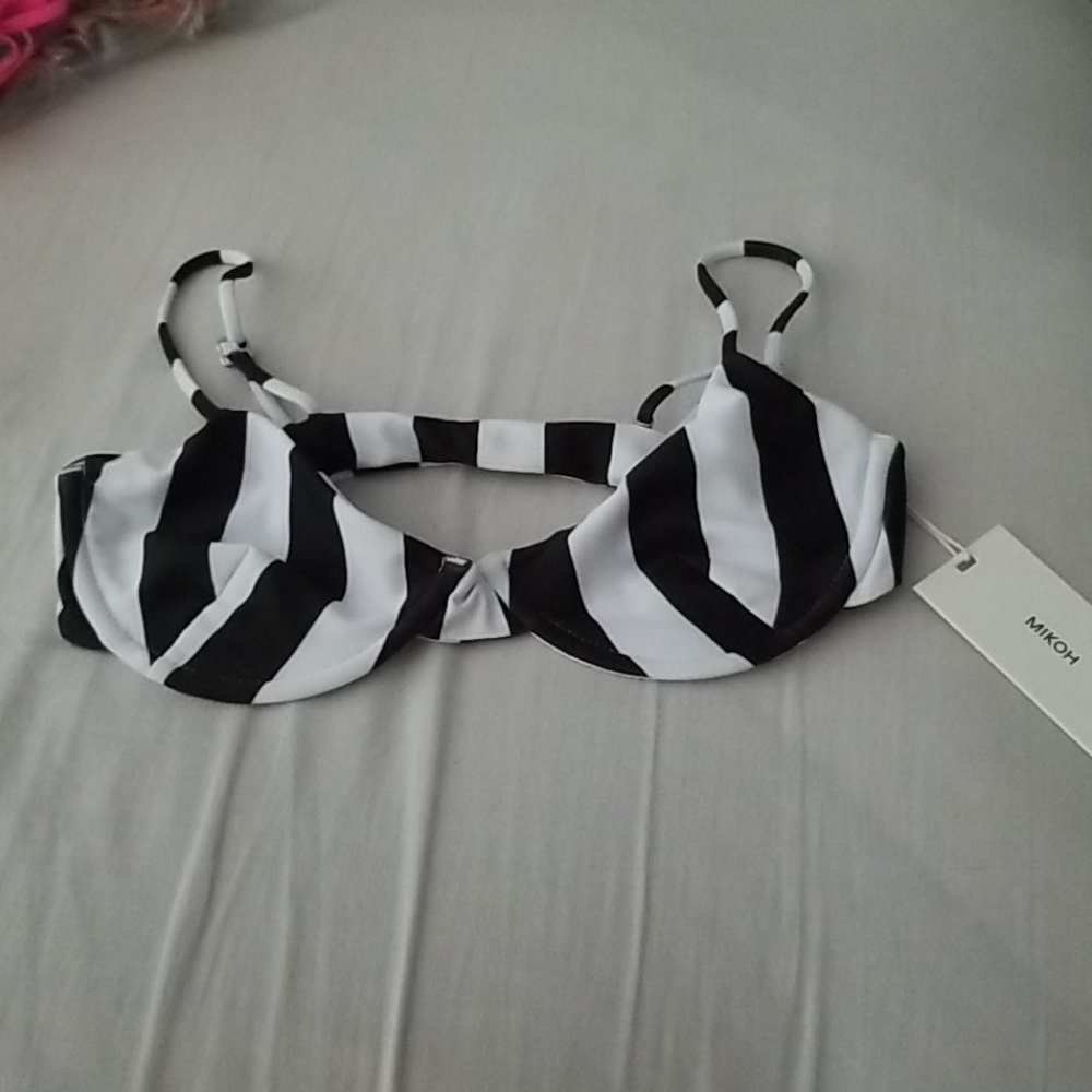 Nwt Mikoh Xs Retro Stripe Lima Top - image 3